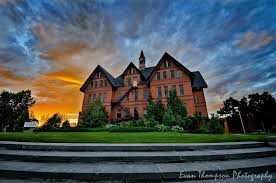 MT Hall at dusk