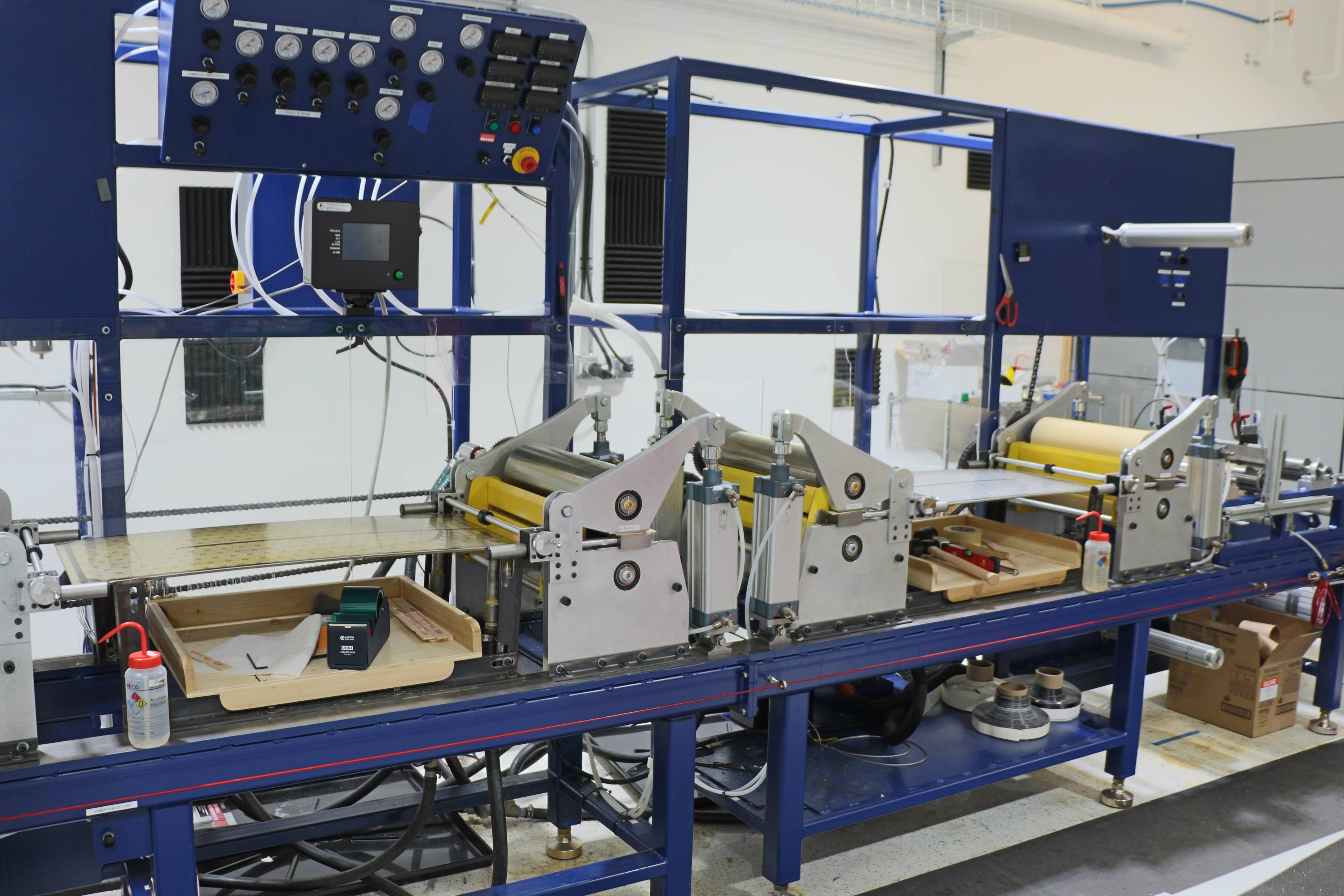 SBCF production prepreg line