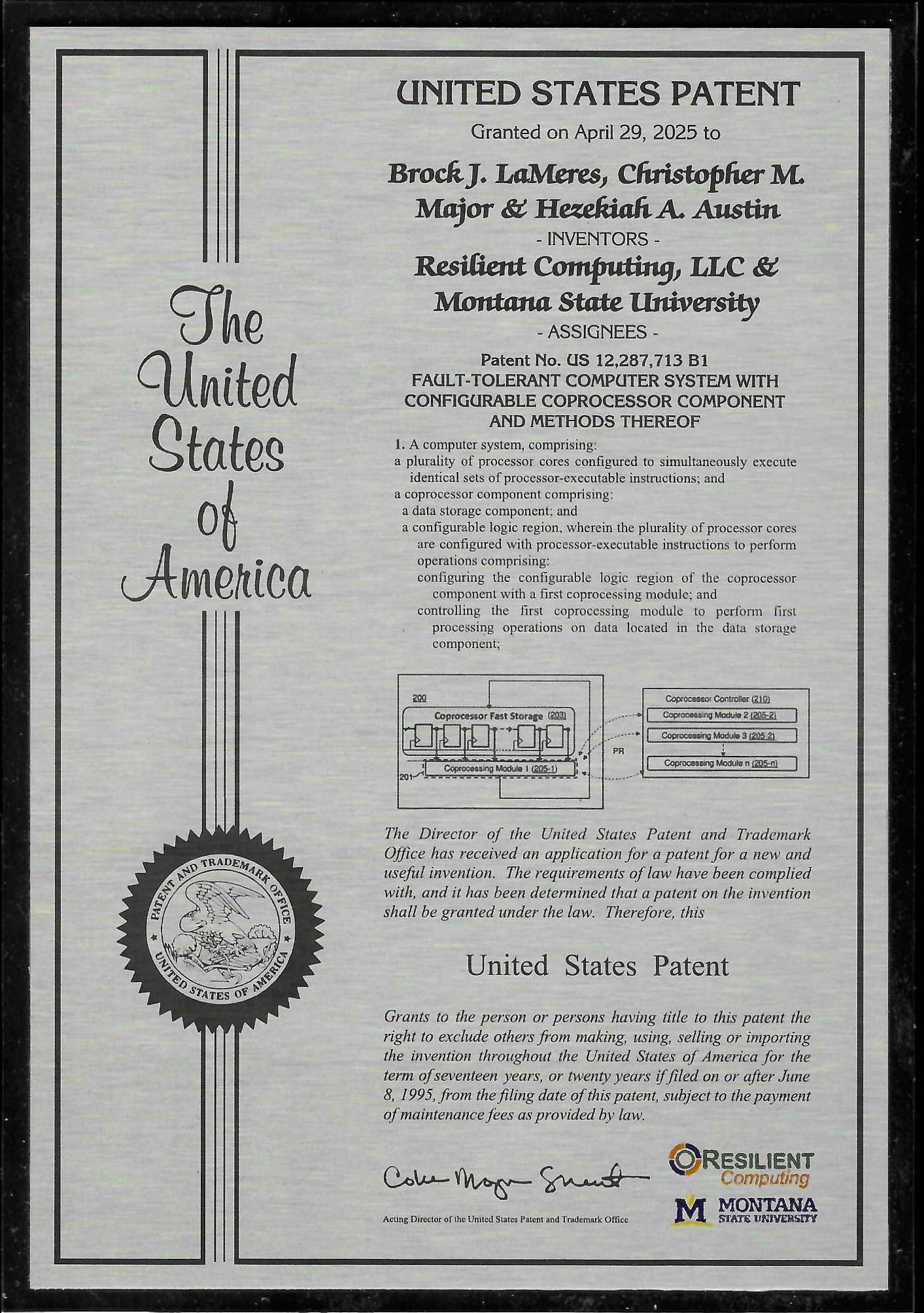 Patent Plaque