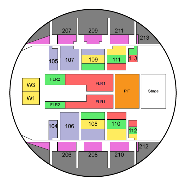 Sturgill Simpson Seating Map