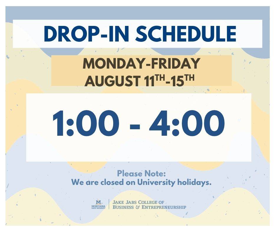 Drop In Schedule