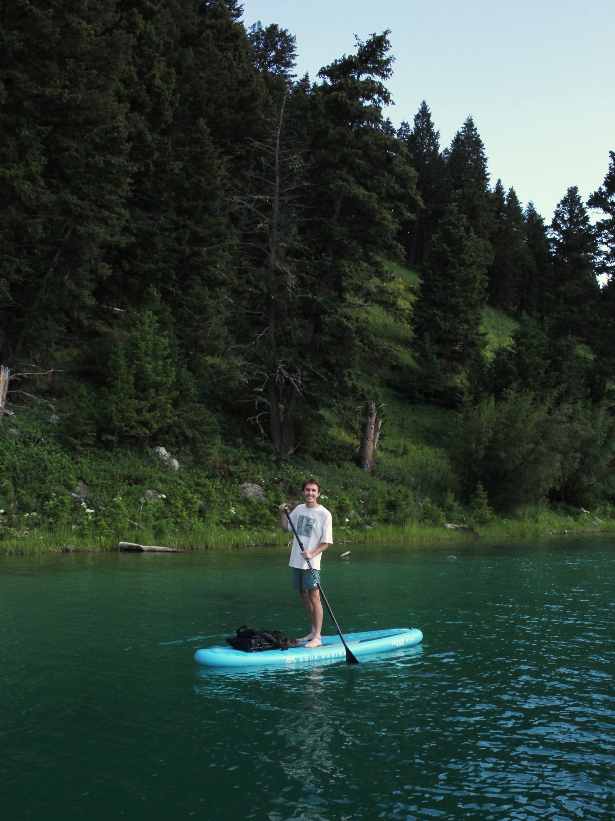 Axel on a paddle board