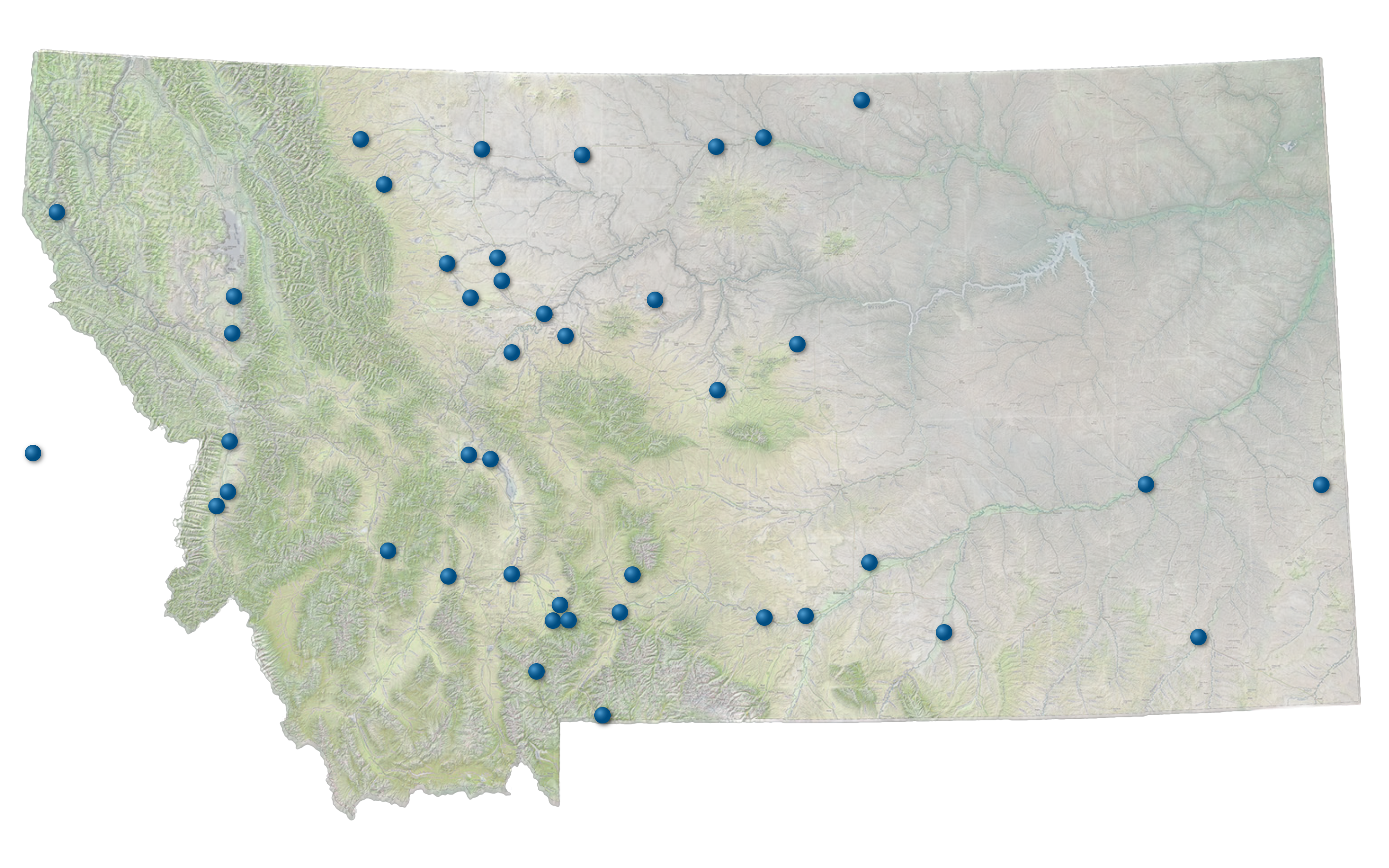 YAM Map Locations