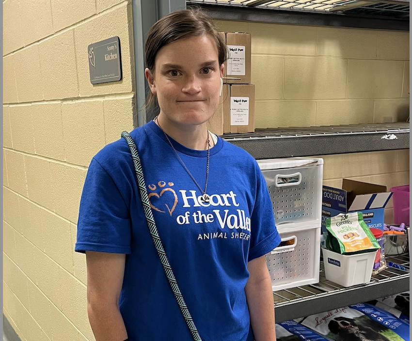 natalie with staff shirt