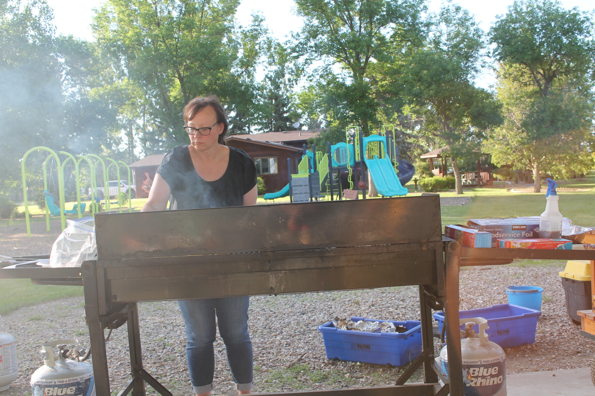 Grilling in the park