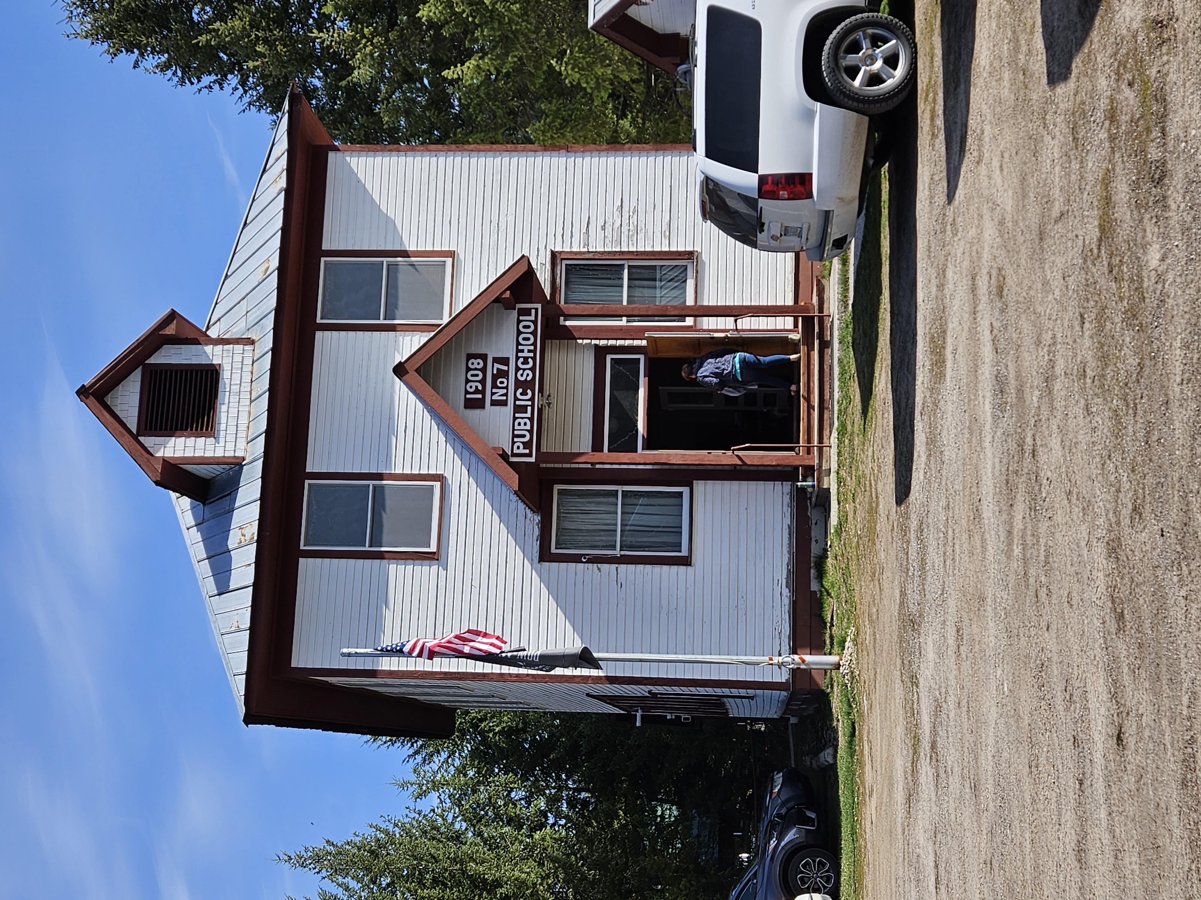 The historic DeBorgia Schoolhouse, site of the annual "Gardening in the West End" programs.