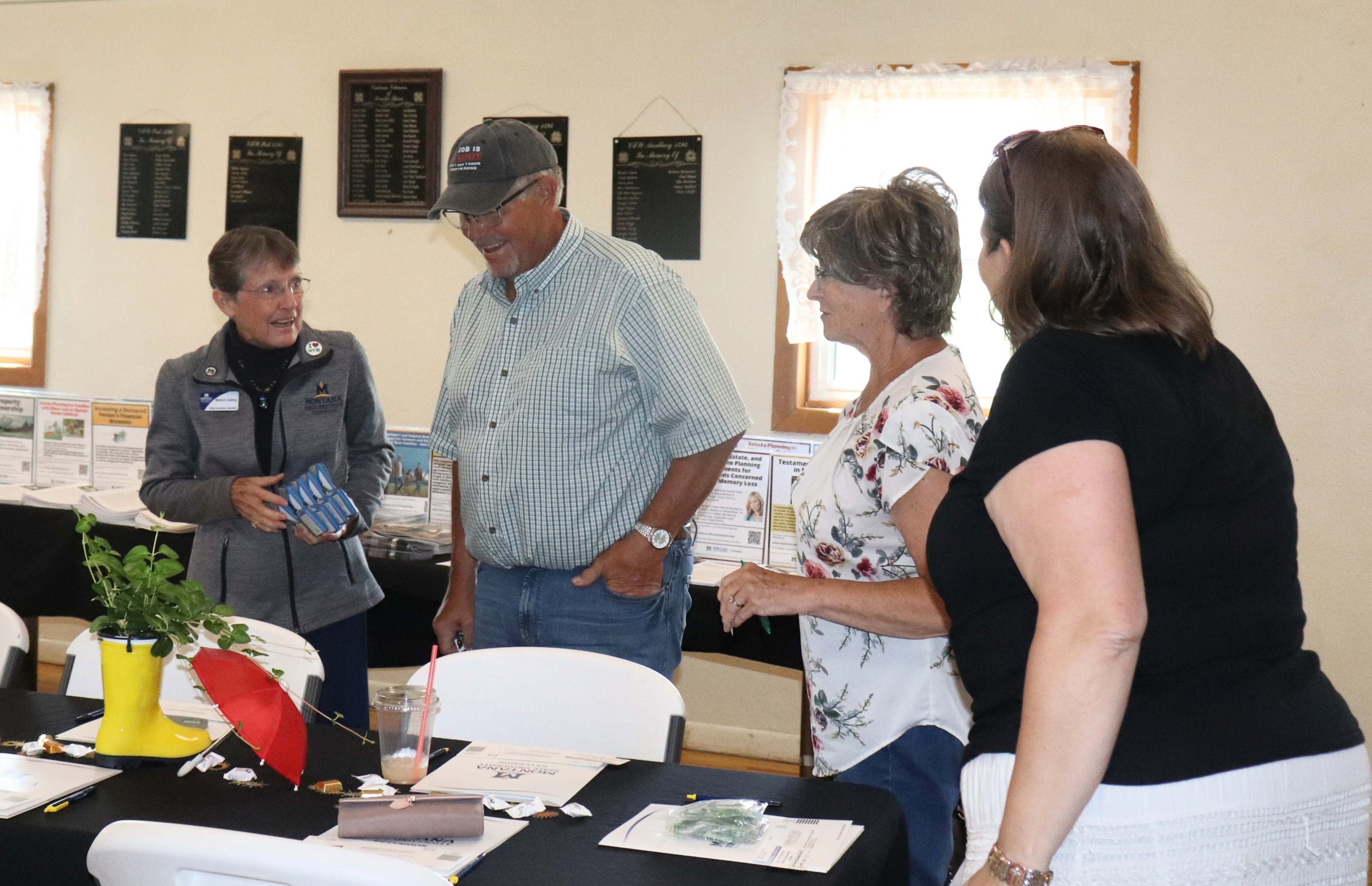 Two generations of ranching & business discuss estate planning with MSU Extension Specialist Dr. Marsha Goetting.  