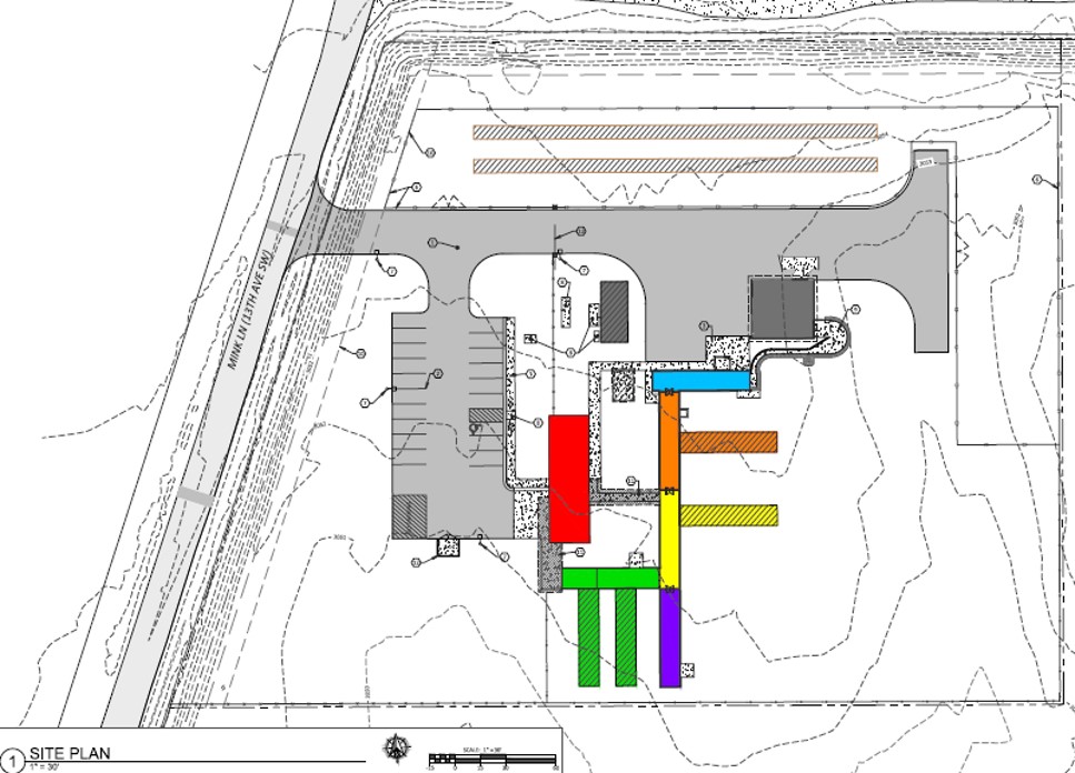 Blueprint of the SQK Quality Meats Processing Center