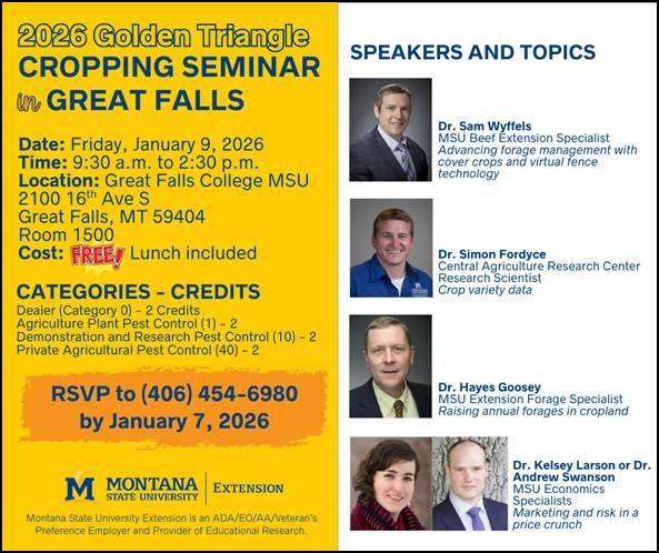 2026 Golden Triangle Cropping Seminar infographic