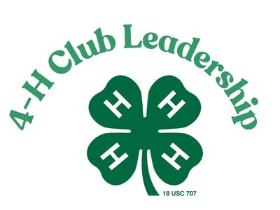 4-H Club Leadership with 4-H Clover