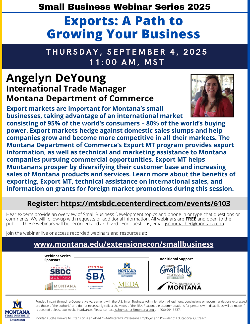 September 2025 Small Business Webinar