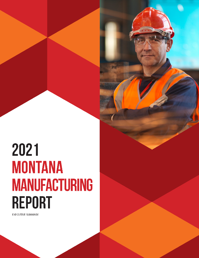 Cover page of the 2020 Montana Manufacturing Report