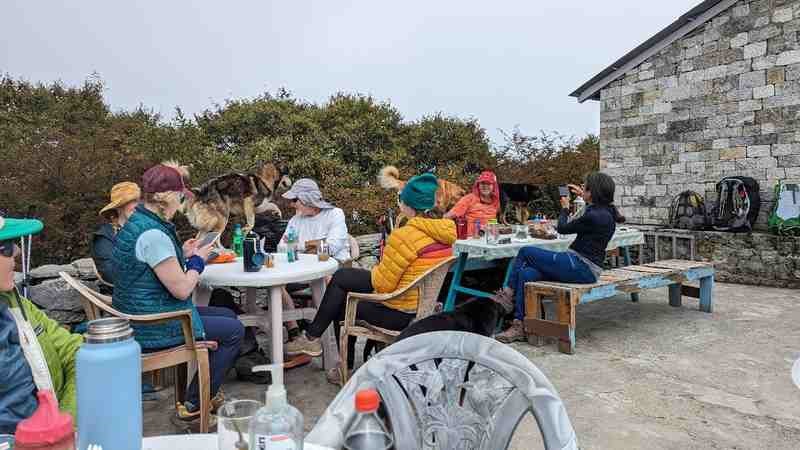 Lunch atop the Hill Top