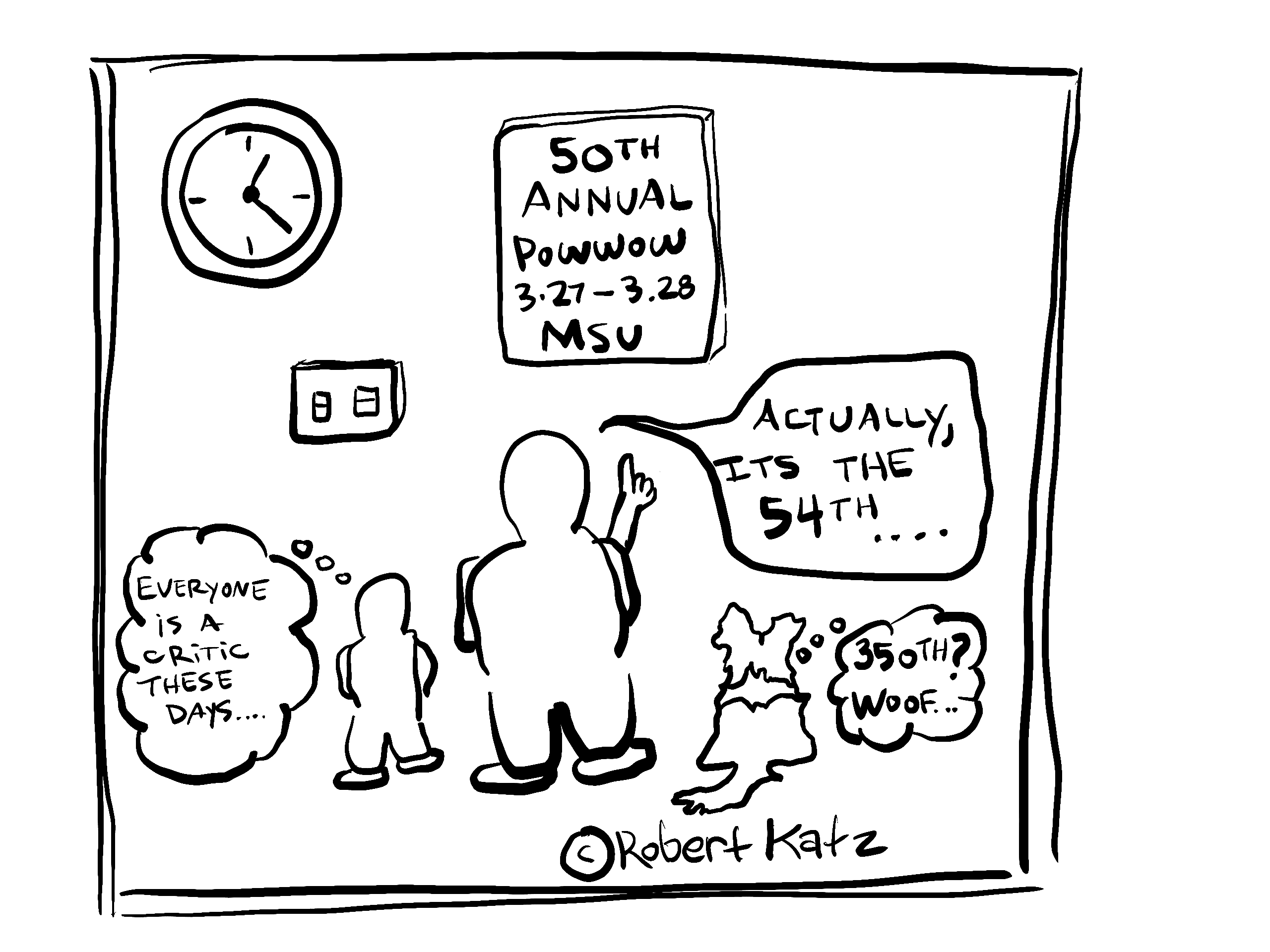 Powwow Cartoon