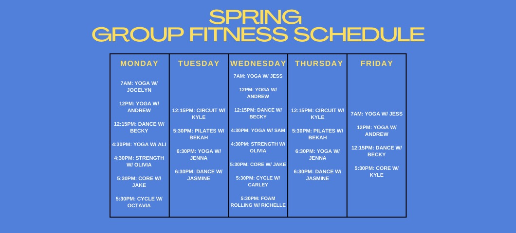 Fall Fitness Classes