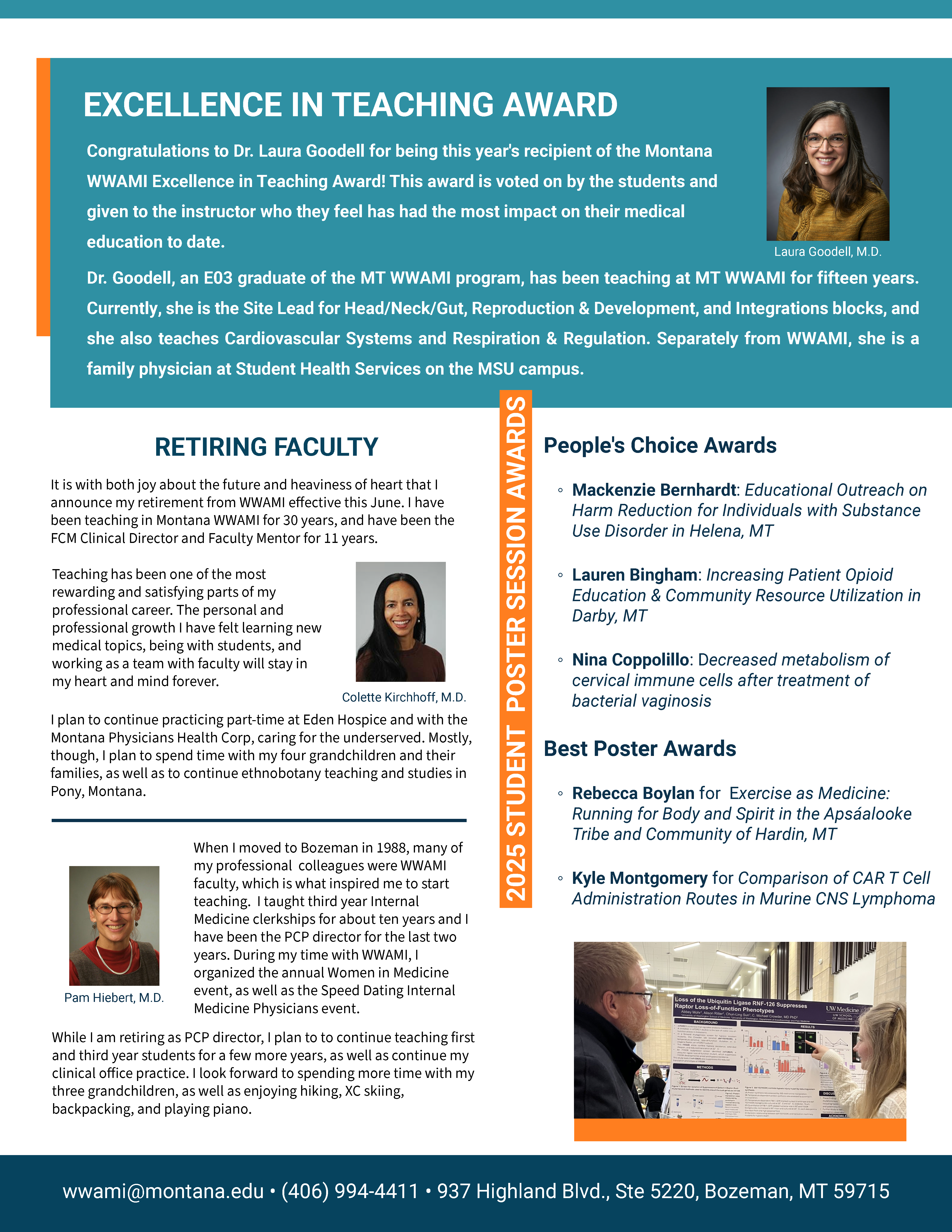 MT WWAMI Foundations Newsletter 2026 Page 2 MT WWAMI Foundations Newsletter 2026 Page 2