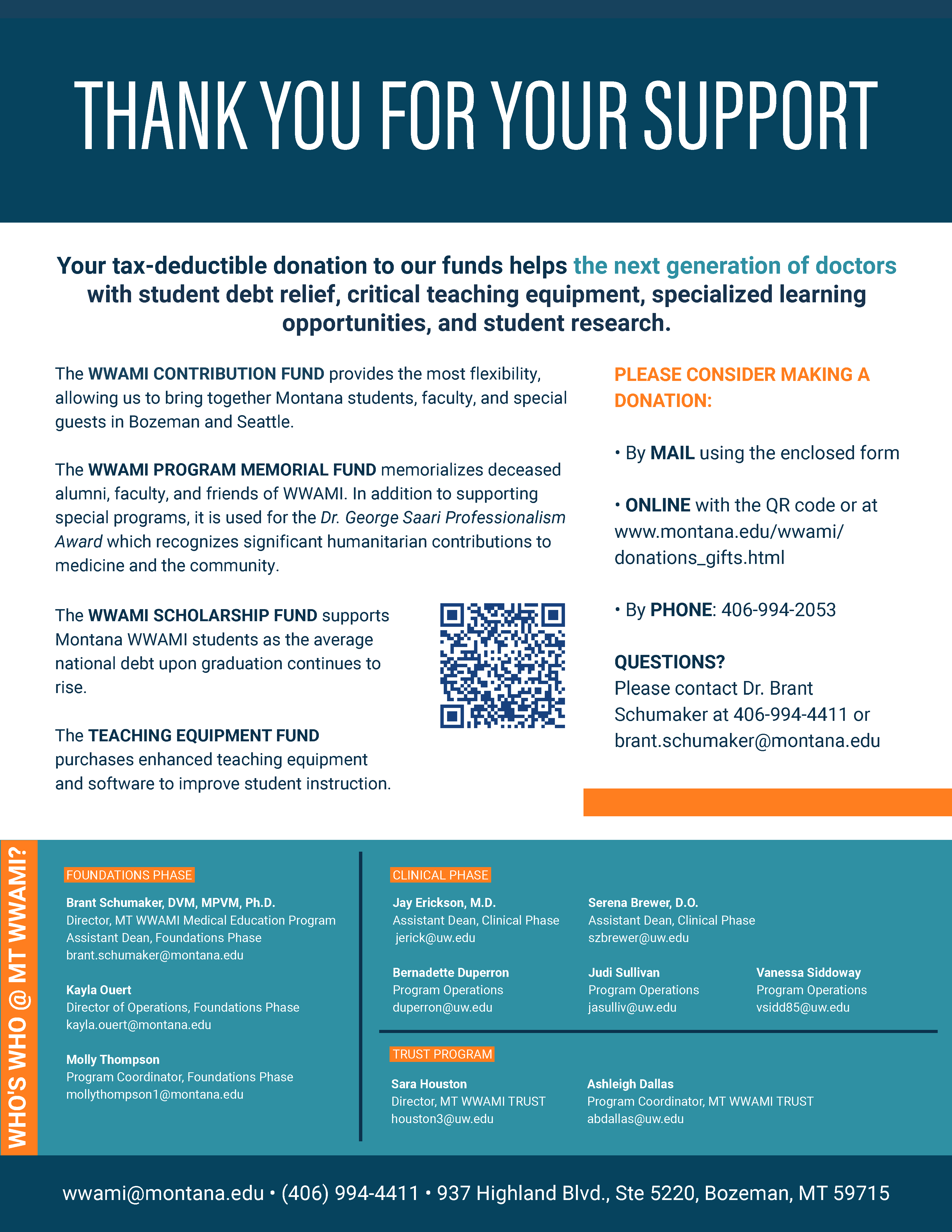 MT WWAMI Foundations Newsletter 2026 Page 4 MT WWAMI Foundations Newsletter 2026 Page 4