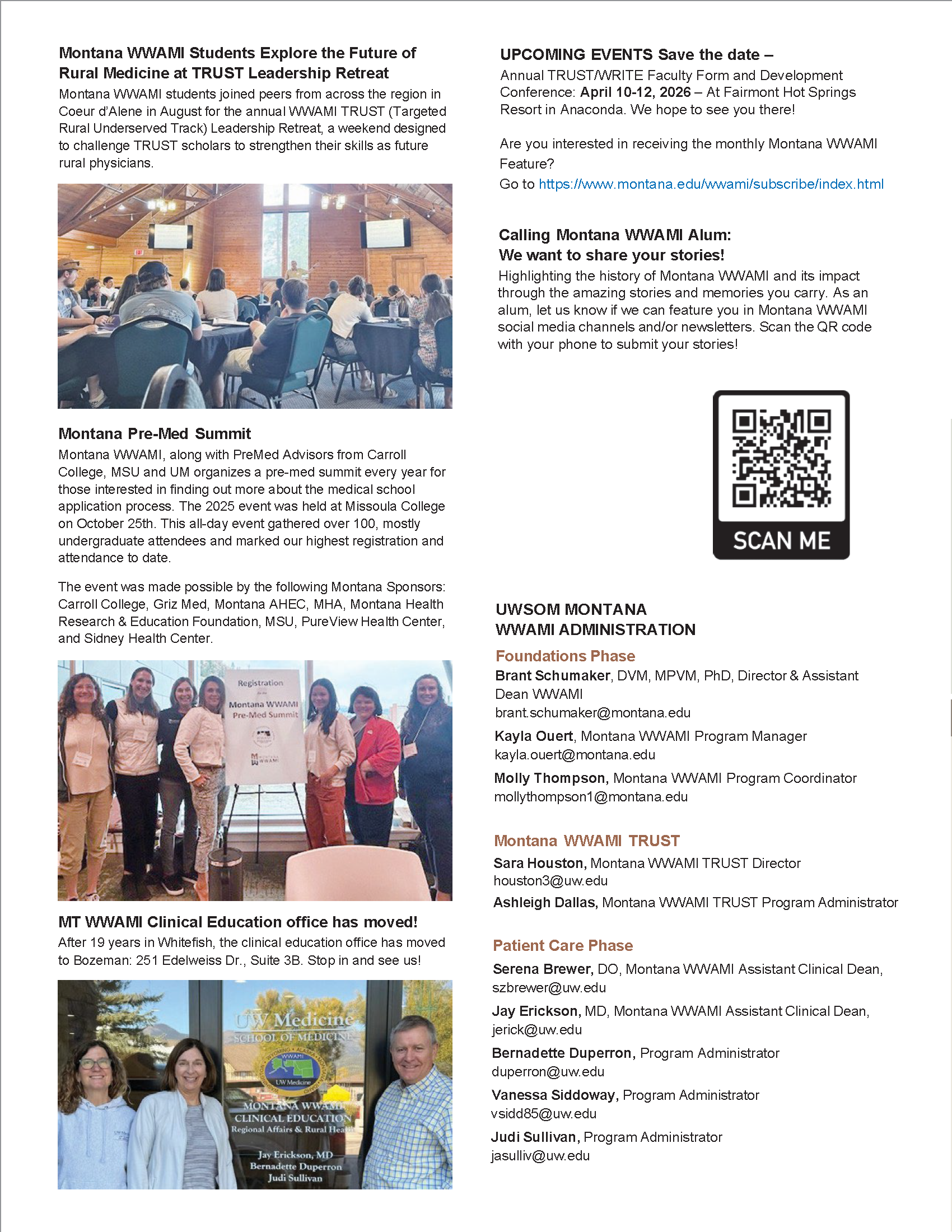 MT WWAMI Rural Newsletter 2025 Page 4 MT WWAMI Rural Newsletter 2025 Page 4
